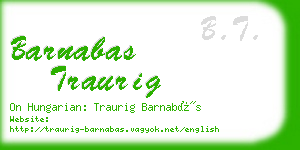 barnabas traurig business card